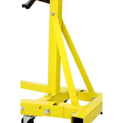 Folding Engine Stand 2000 LBS Capacity Motor Hoist 360 Degree Adjustable Mounting Head Dolly Mover Auto Repair Rebuild Jack - 1st Choice Furniture Direct