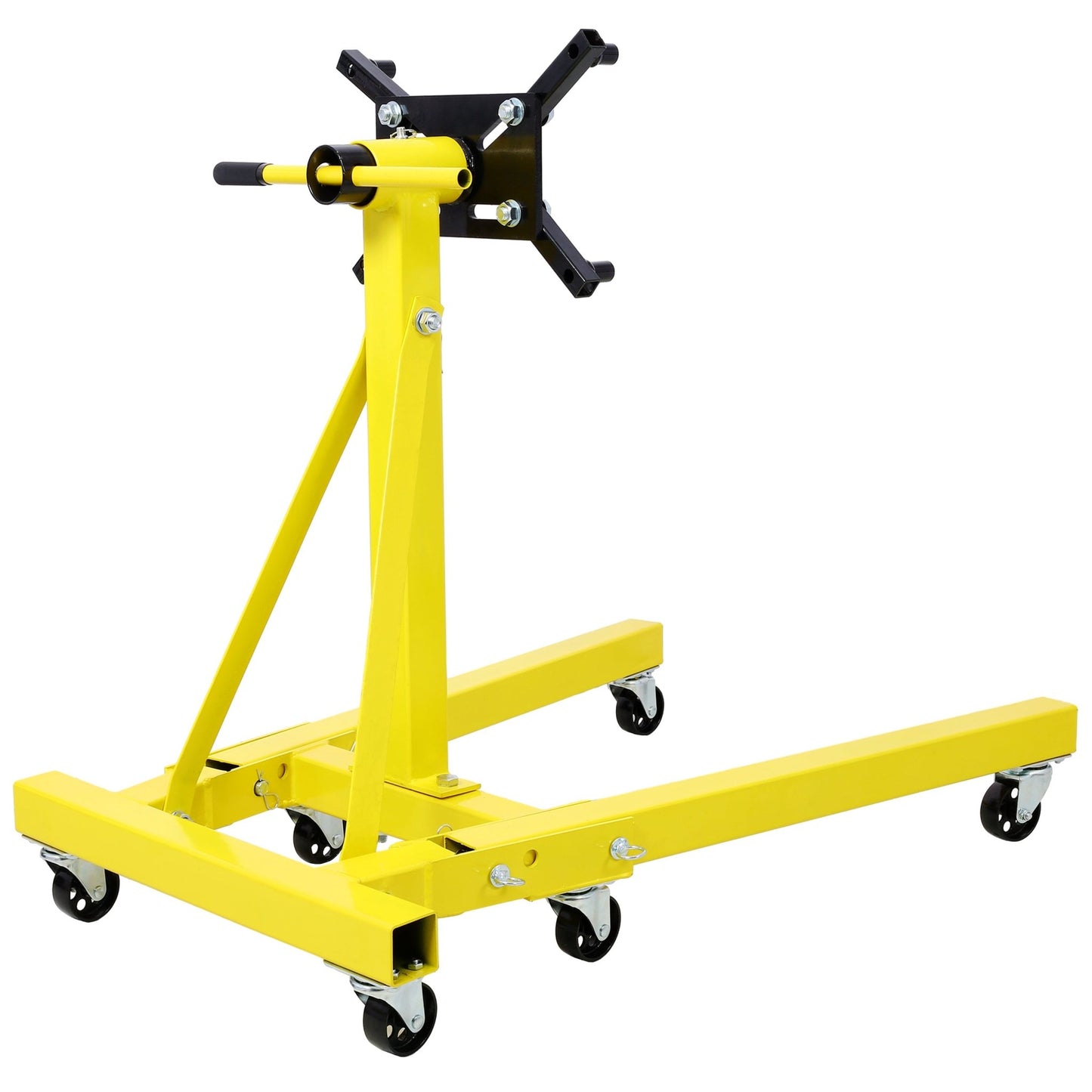 Folding Engine Stand 2000 LBS Capacity Motor Hoist 360 Degree Adjustable Mounting Head Dolly Mover Auto Repair Rebuild Jack - 1st Choice Furniture Direct
