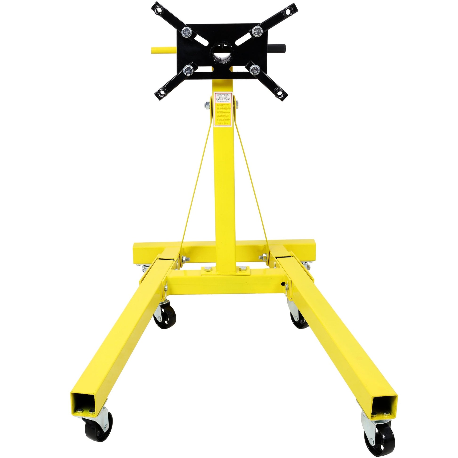 Folding Engine Stand 2000 LBS Capacity Motor Hoist 360 Degree Adjustable Mounting Head Dolly Mover Auto Repair Rebuild Jack - 1st Choice Furniture Direct