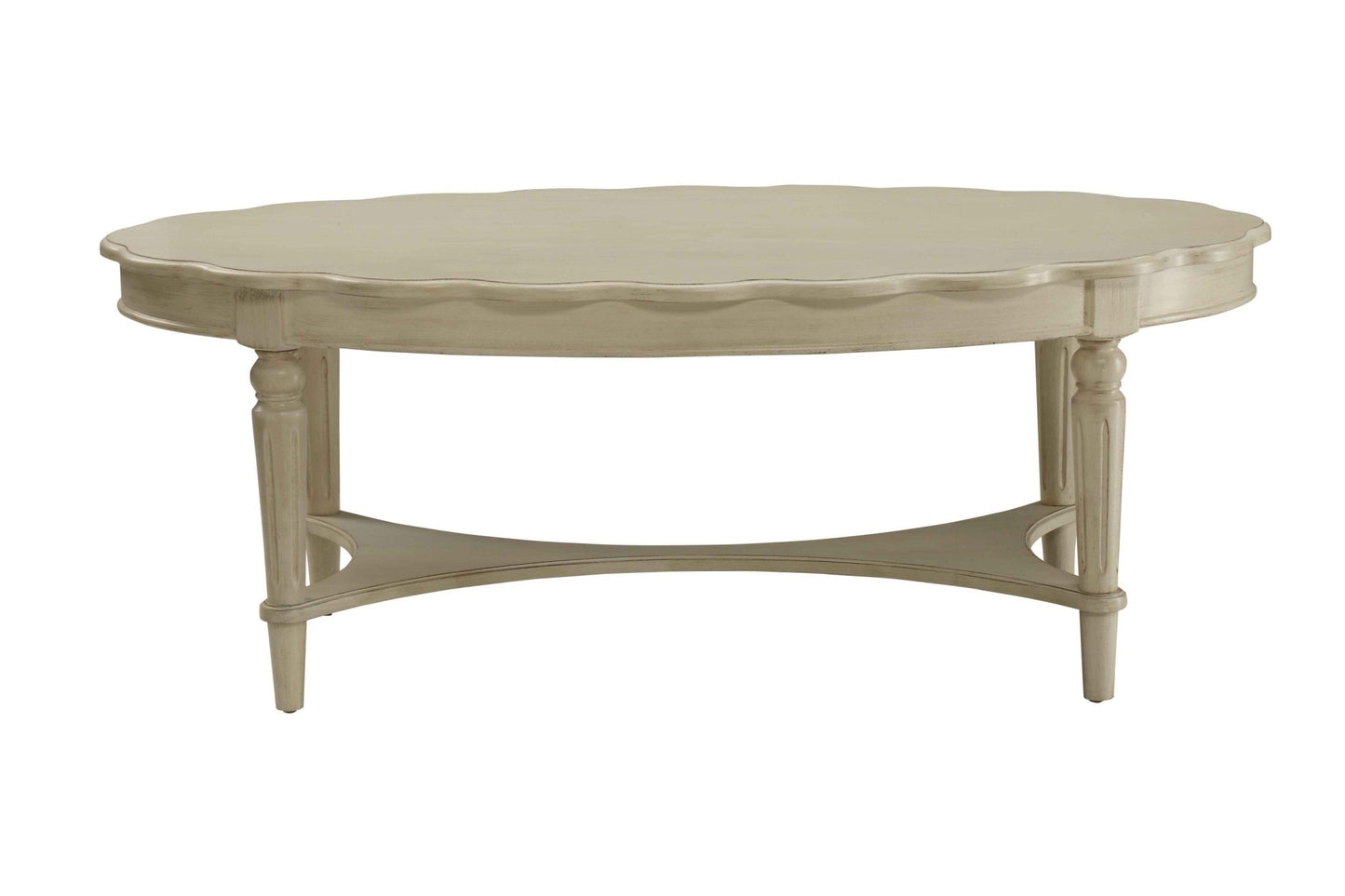 Fordon French Antique White Finish Coffee Table - 1st Choice Furniture Direct