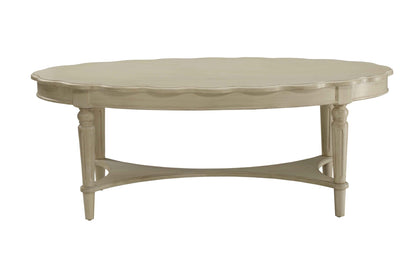 Fordon French Antique White Finish Coffee Table - 1st Choice Furniture Direct