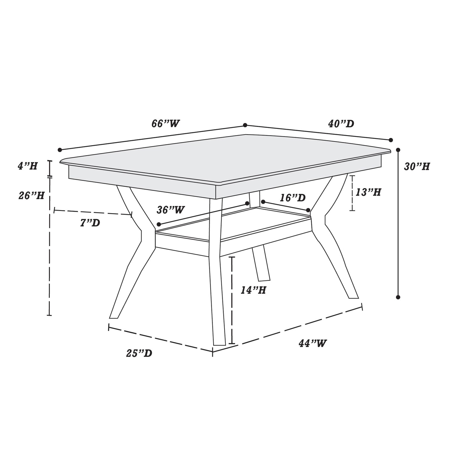 Formal Look 1pc Dining Table w Shelve Solidwood Espresso Finish Dining Room Furniture - 1st Choice Furniture Direct