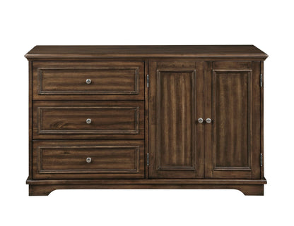 Franklin Brushed Walnut Finish 4PC Pack Queen Bed Set - 1st Choice Furniture Direct