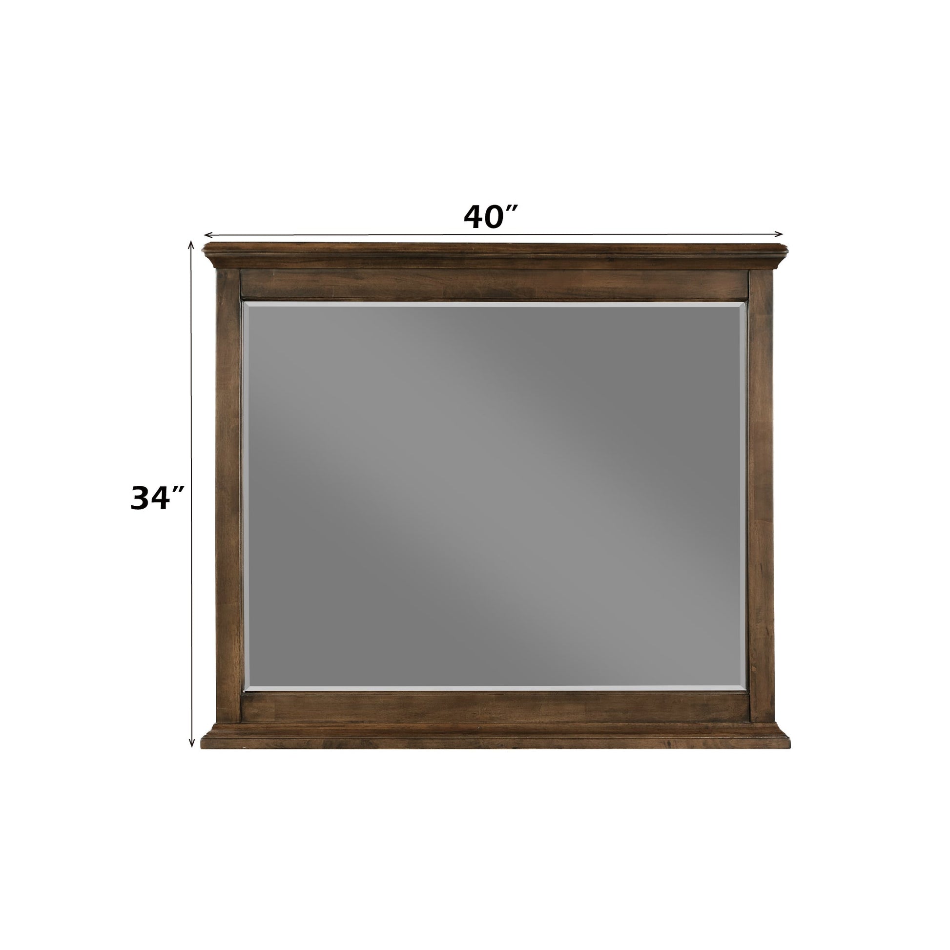 Franklin Brushed Walnut Finish 4PC Pack Queen Bed Set - 1st Choice Furniture Direct