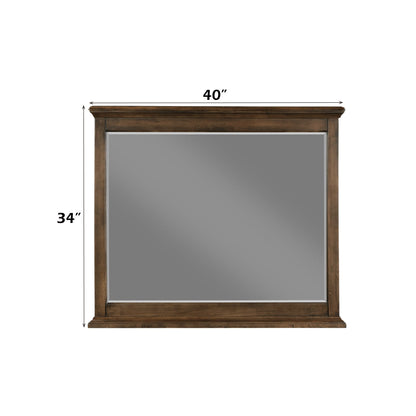 Franklin Brushed Walnut Finish 4PC Pack Queen Bed Set - 1st Choice Furniture Direct
