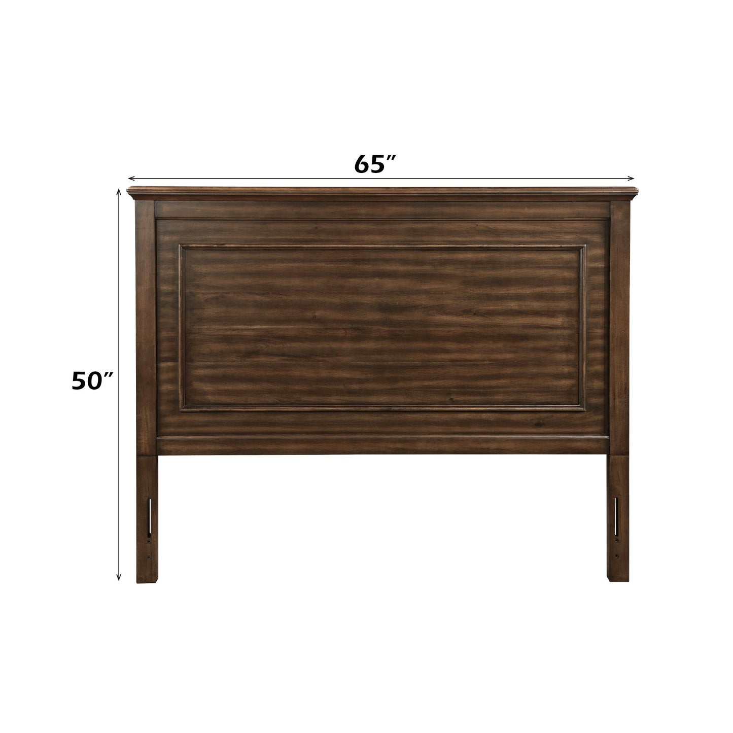 Franklin Brushed Walnut Finish 4PC Pack Queen Bed Set - 1st Choice Furniture Direct