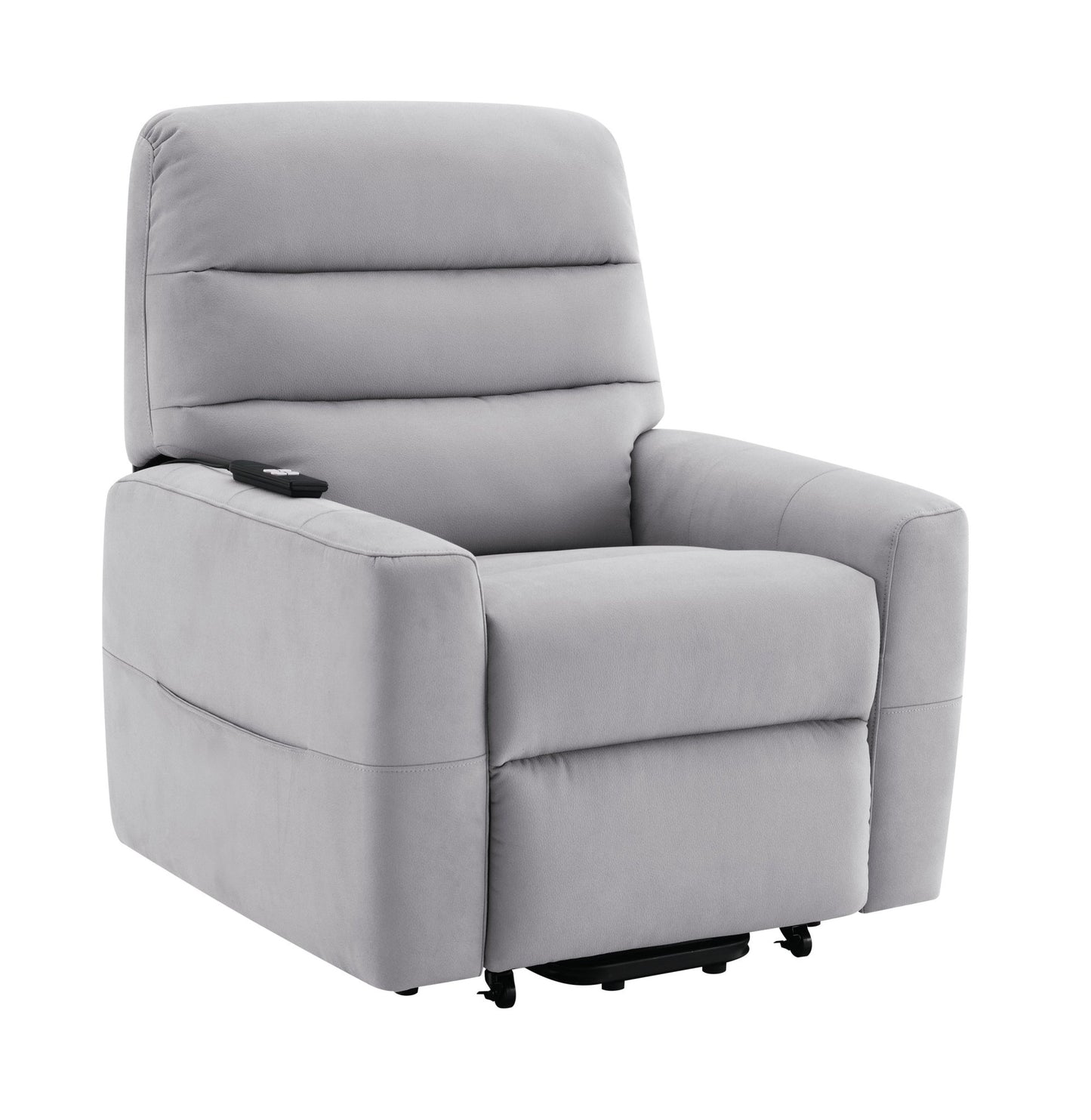 Freddie Gray Leather Aire Power Motion Recliner w/Lift - 1st Choice Furniture Direct
