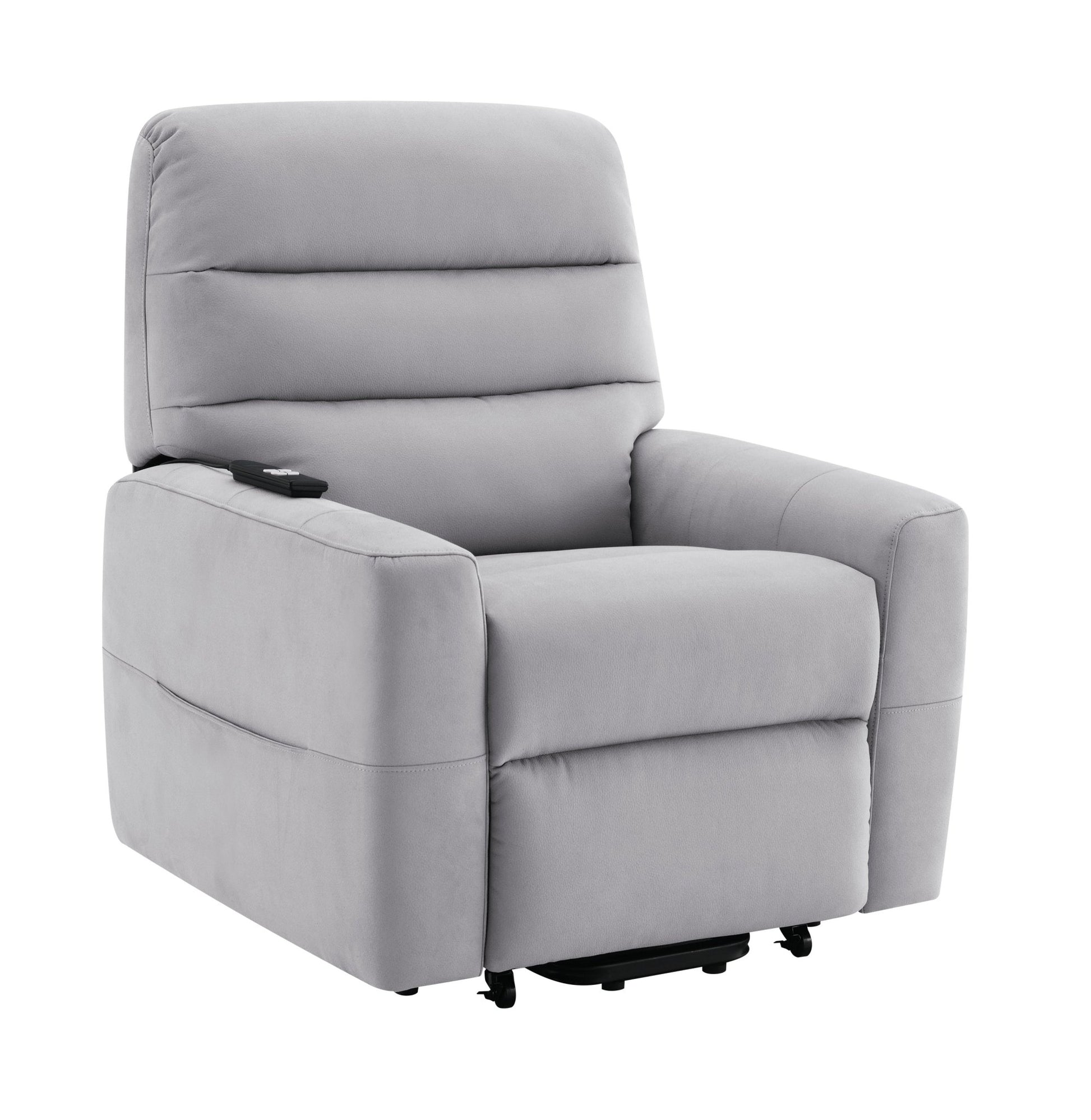 Freddie Gray Leather Aire Power Motion Recliner w/Lift - 1st Choice Furniture Direct