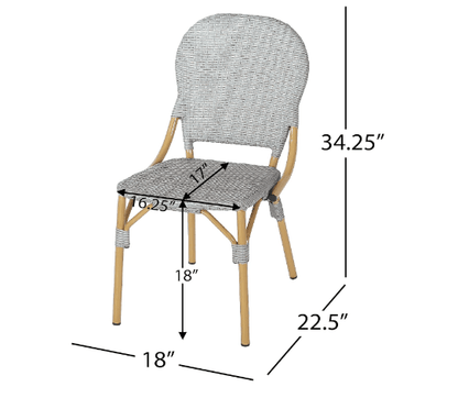 FRENCH BISTRO CHAIR(Set of 2) - 1st Choice Furniture Direct