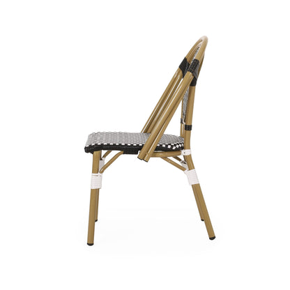 French Bistro Outdoor Chair Set – Wicker Patio Chairs (Set of 2) - 1st Choice Furniture Direct