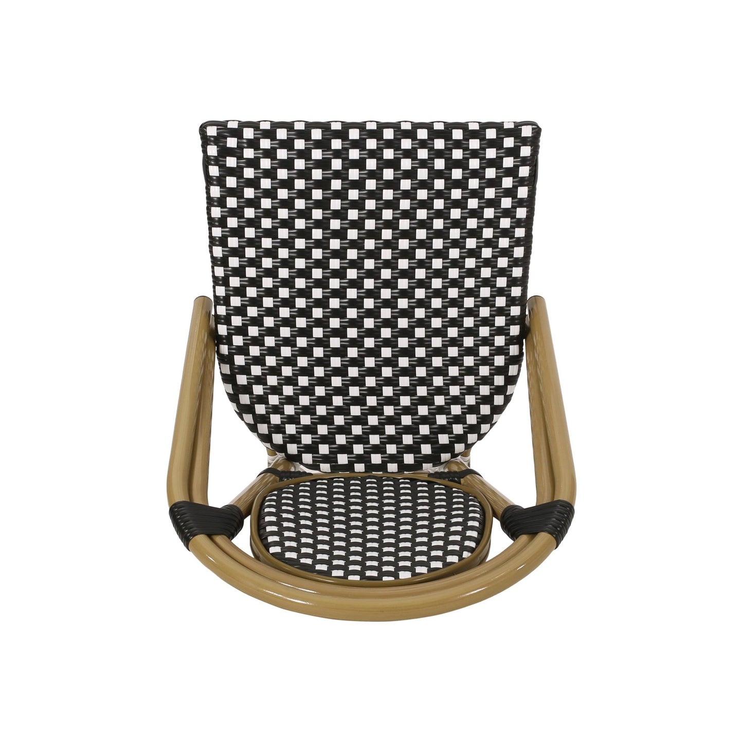 French Bistro Outdoor Chair Set – Wicker Patio Chairs (Set of 2) - 1st Choice Furniture Direct
