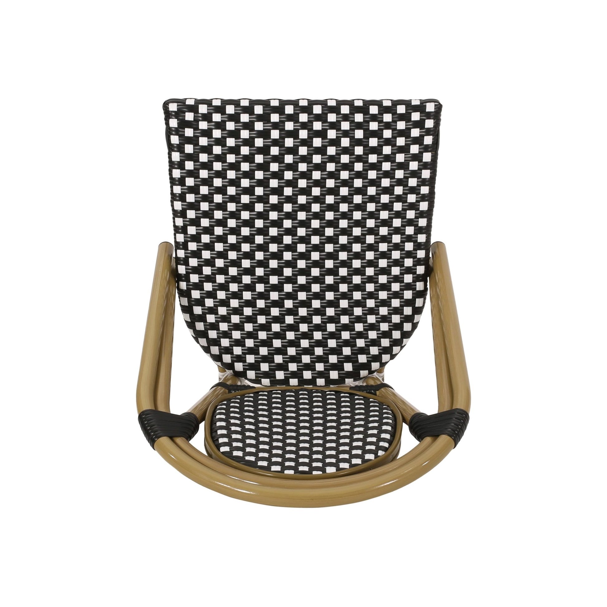 French Bistro Outdoor Chair Set – Wicker Patio Chairs (Set of 2) - 1st Choice Furniture Direct