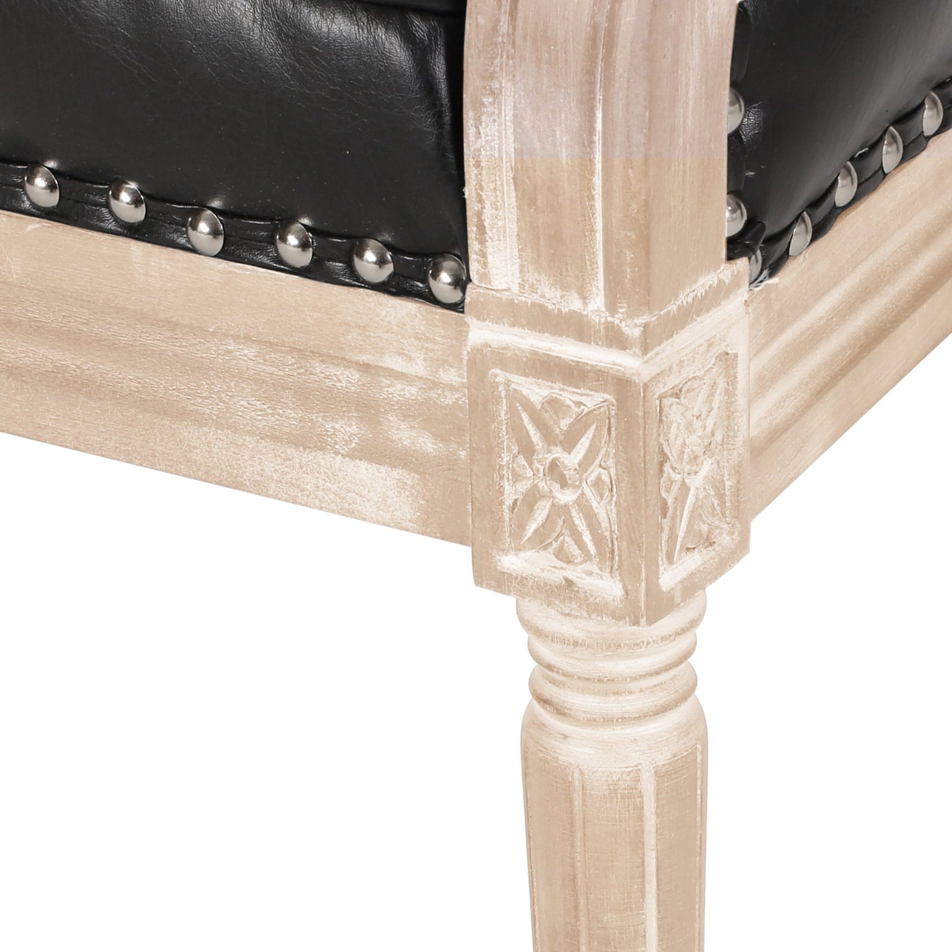 French Country Chesterfield Style Tufted Loveseat - 1st Choice Furniture Direct