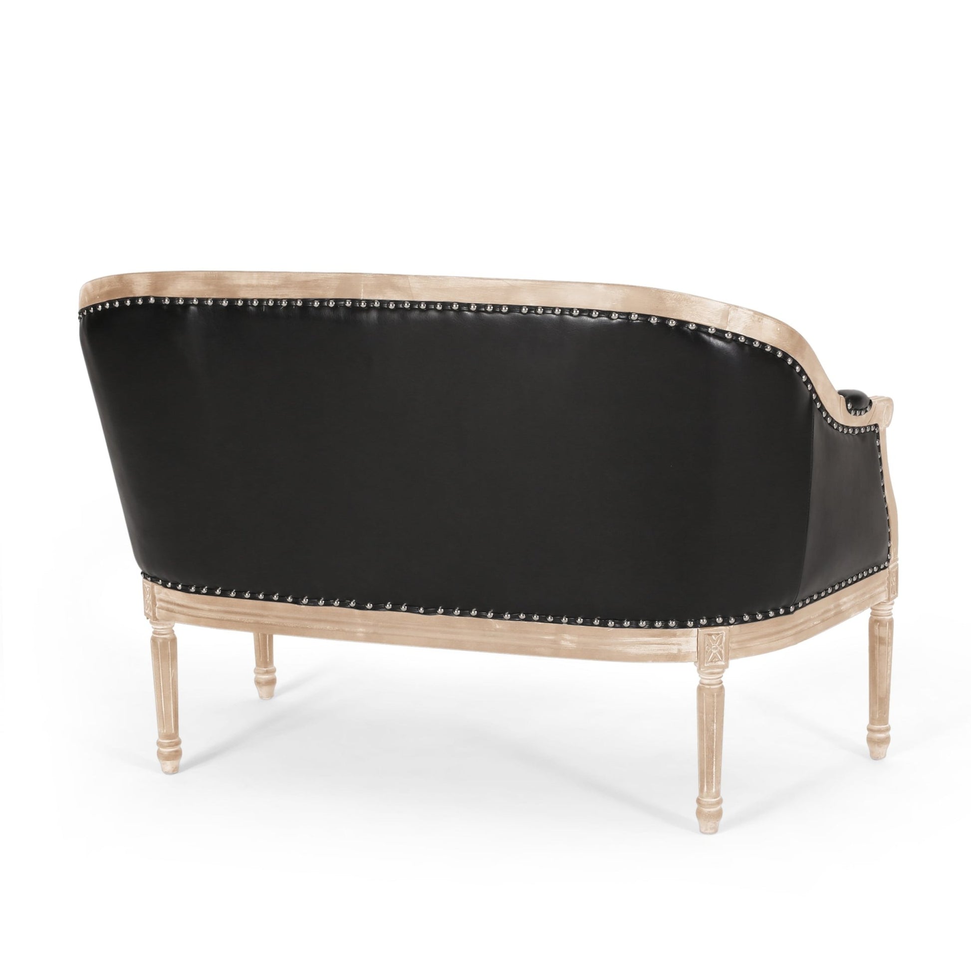French Country Chesterfield Style Tufted Loveseat - 1st Choice Furniture Direct
