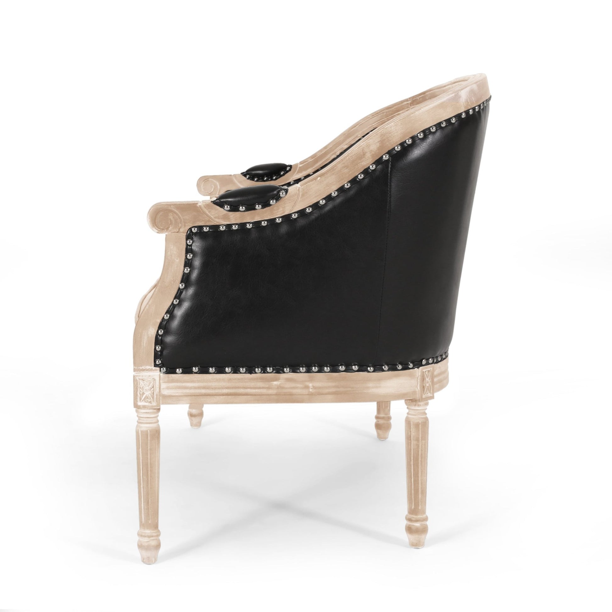 French Country Chesterfield Style Tufted Loveseat - 1st Choice Furniture Direct