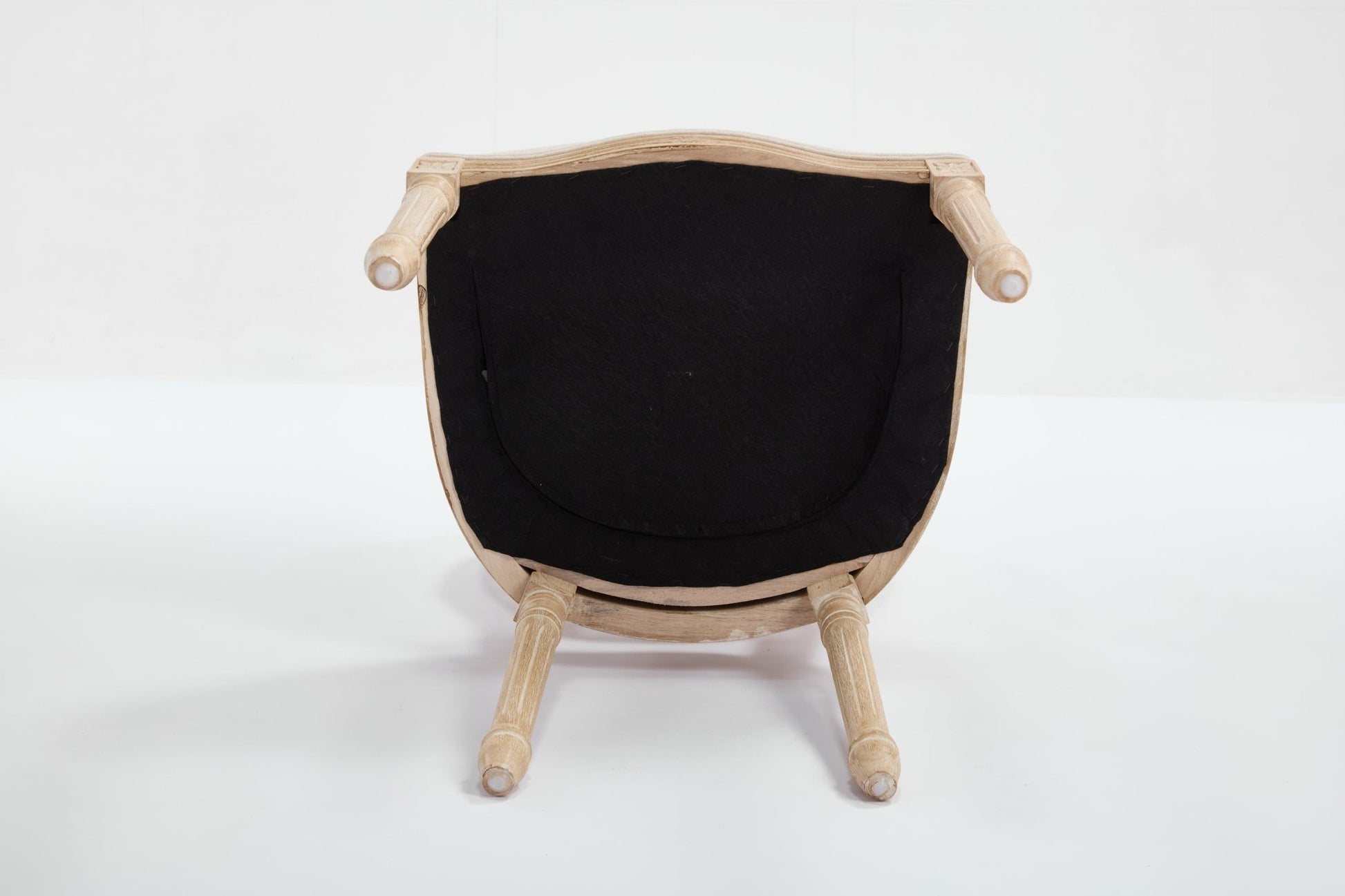 French Country Dining Chairs Set of 2, Upholstered Chairs with Nature Rattan Round Back, Wire drawing and carving techniques ,Disassemblable , for Living Room, Kitchen , Restaurant Use,Beige - 1st Choice Furniture Direct