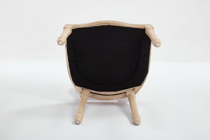 French Country Rattan Dining Chair Set of 2 with Linen Upholstery - 1st Choice Furniture Direct