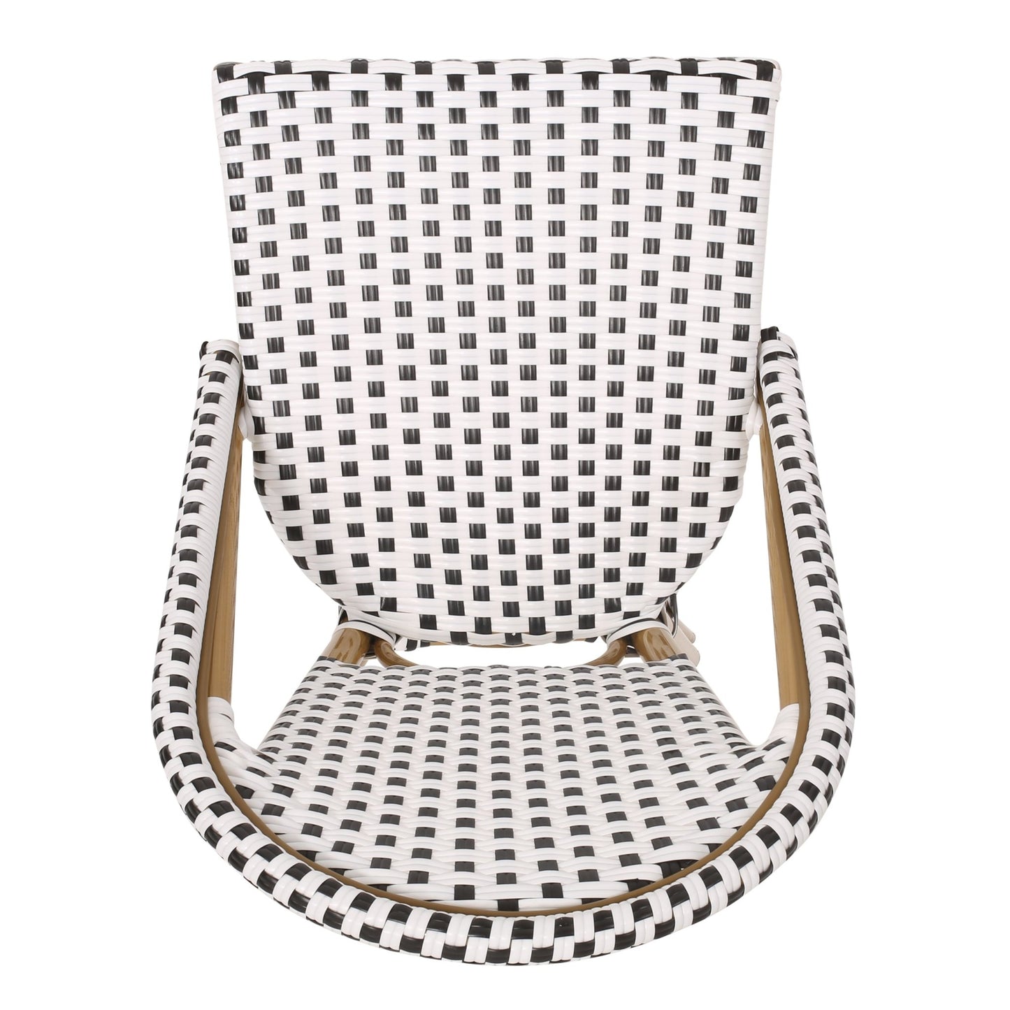 French Style Outdoor Bar Stool Set of 2 – Wicker Patio Bar Chairs - 1st Choice Furniture Direct