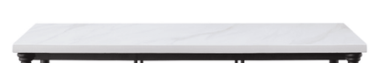 Freyja White Cultured Marble Top & Gray Finish Kitchen Island-TOP Only - 1st Choice Furniture Direct
