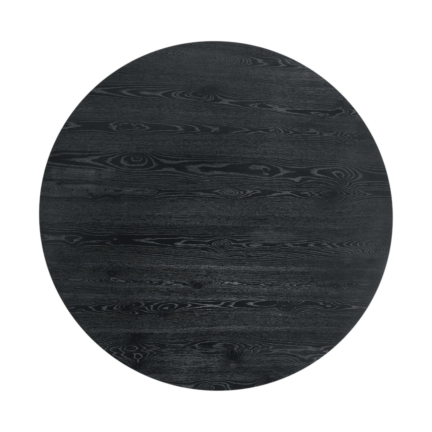 Froja Black Finish Round Dining Table - 1st Choice Furniture Direct