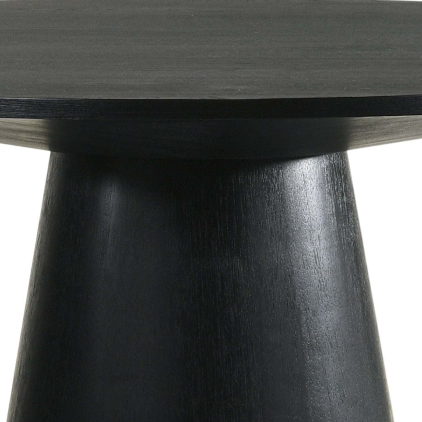 Froja Black Finish Round Dining Table - 1st Choice Furniture Direct