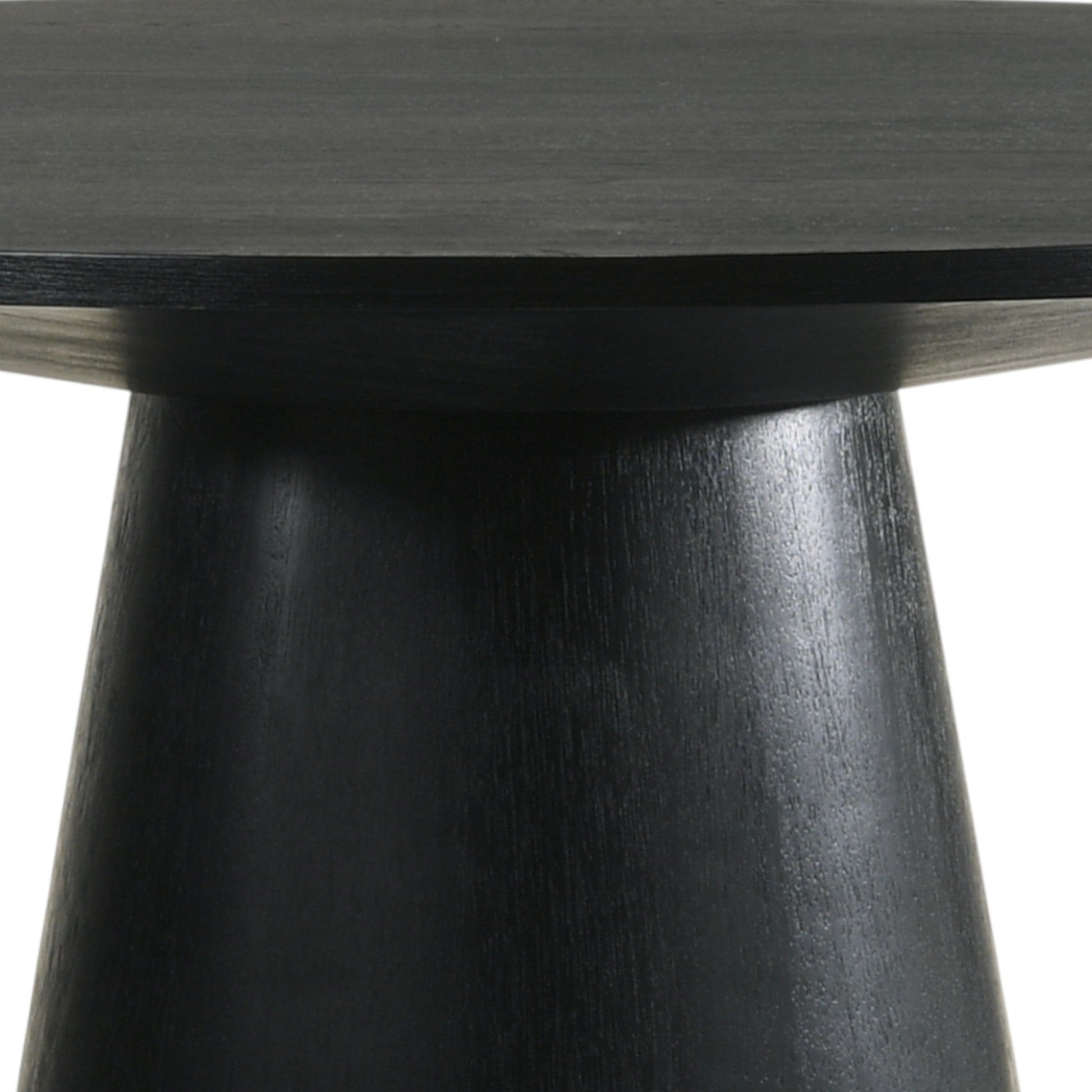 Froja Black Finish Round Dining Table - 1st Choice Furniture Direct