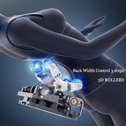 Full Body Zero Gravity Shiatsu Massage Chair L - Track Recliner with Airbag Speaker LCD Screen Remote Control Voice Control Back/Leg Heat - 1st Choice Furniture Direct