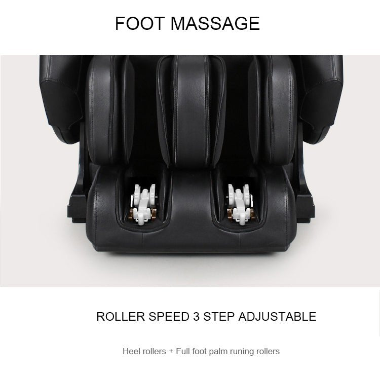 Full Body Zero Gravity Shiatsu Massage Chair SL-Track Recliner with Airbag Speaker LCD Touch Screen+Mini Remote Voice Control Back Heat - 1st Choice Furniture Direct