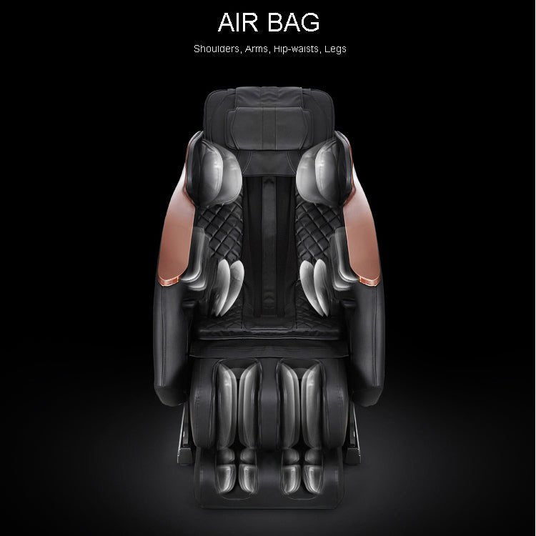 Full Body Zero Gravity Shiatsu Massage Chair SL-Track Recliner with Airbag Speaker LCD Touch Screen+Mini Remote Voice Control Back Heat - 1st Choice Furniture Direct