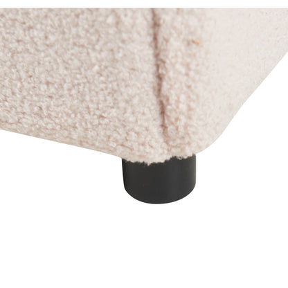 Furniture Style 2 in 1 Pet Friendly Fluffy Fabric Sherpa Upholstered Leisure Armchair with Lumbar Pillow for Living Room Bedroom Home and Office, Cream White - 1st Choice Furniture Direct