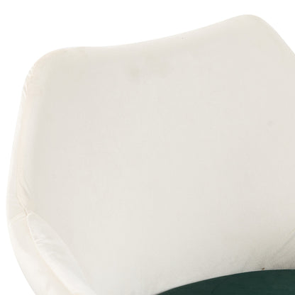 Furniture Style 2 in 1 Pet Friendly Mid Century Modern Accent Chair Soft Fabric Upholstered Leisure Armchair for Living Room Bedroom Home and Office, White - 1st Choice Furniture Direct