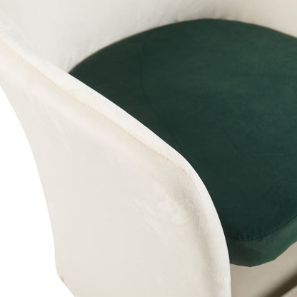 Furniture Style 2 in 1 Pet Friendly Mid Century Modern Accent Chair Soft Fabric Upholstered Leisure Armchair for Living Room Bedroom Home and Office, White - 1st Choice Furniture Direct