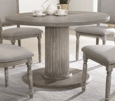 Gabrian Reclaimed Gray Finish Dining Table - 1st Choice Furniture Direct