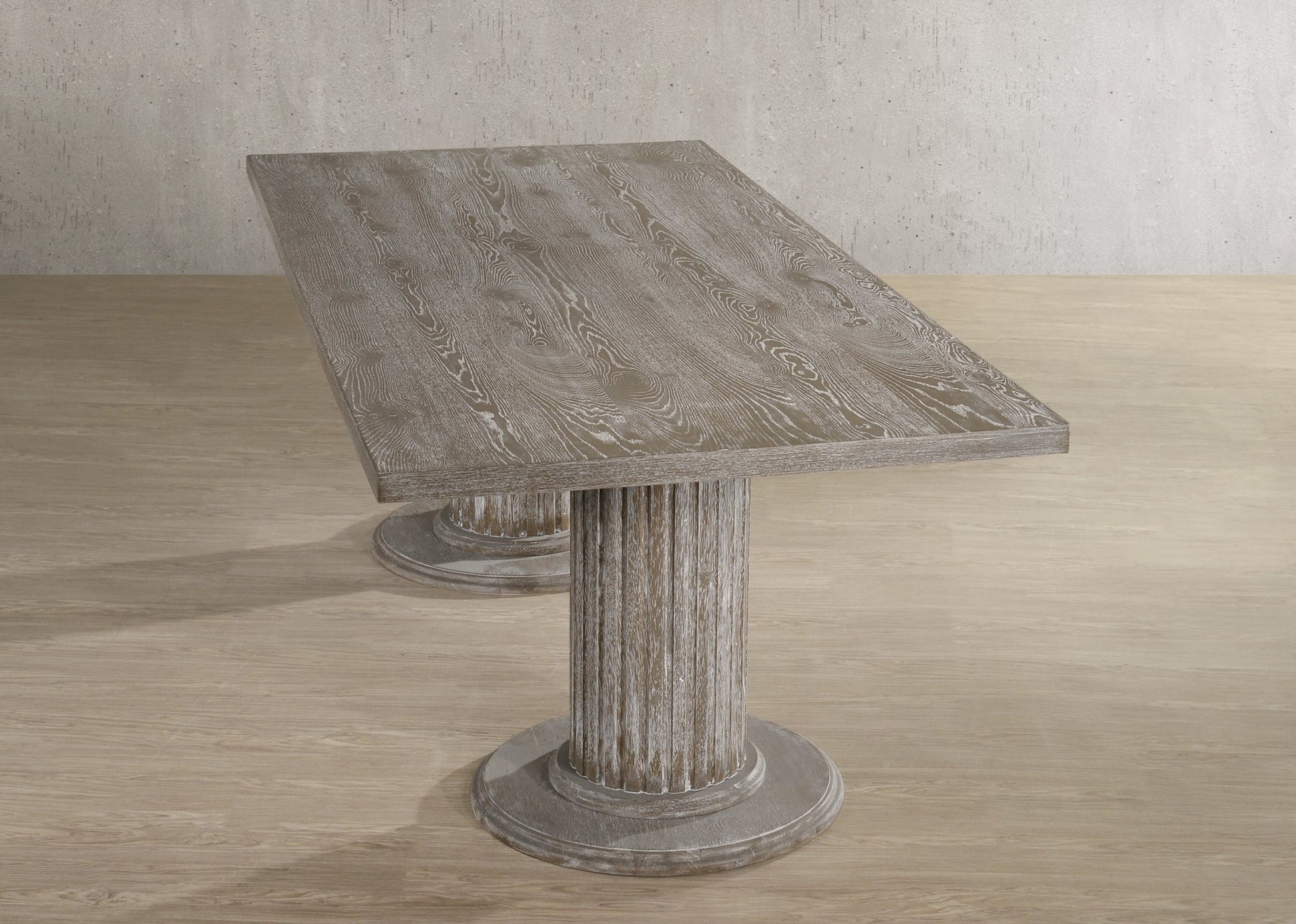 Gabrian Reclaimed Gray Finish Dining Table - 1st Choice Furniture Direct