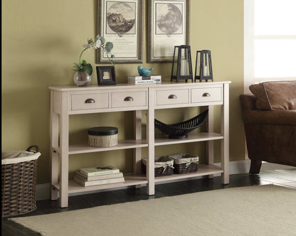 Galileo Cream Finish Console Table - 1st Choice Furniture Direct