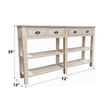 Galileo Cream Finish Console Table - 1st Choice Furniture Direct