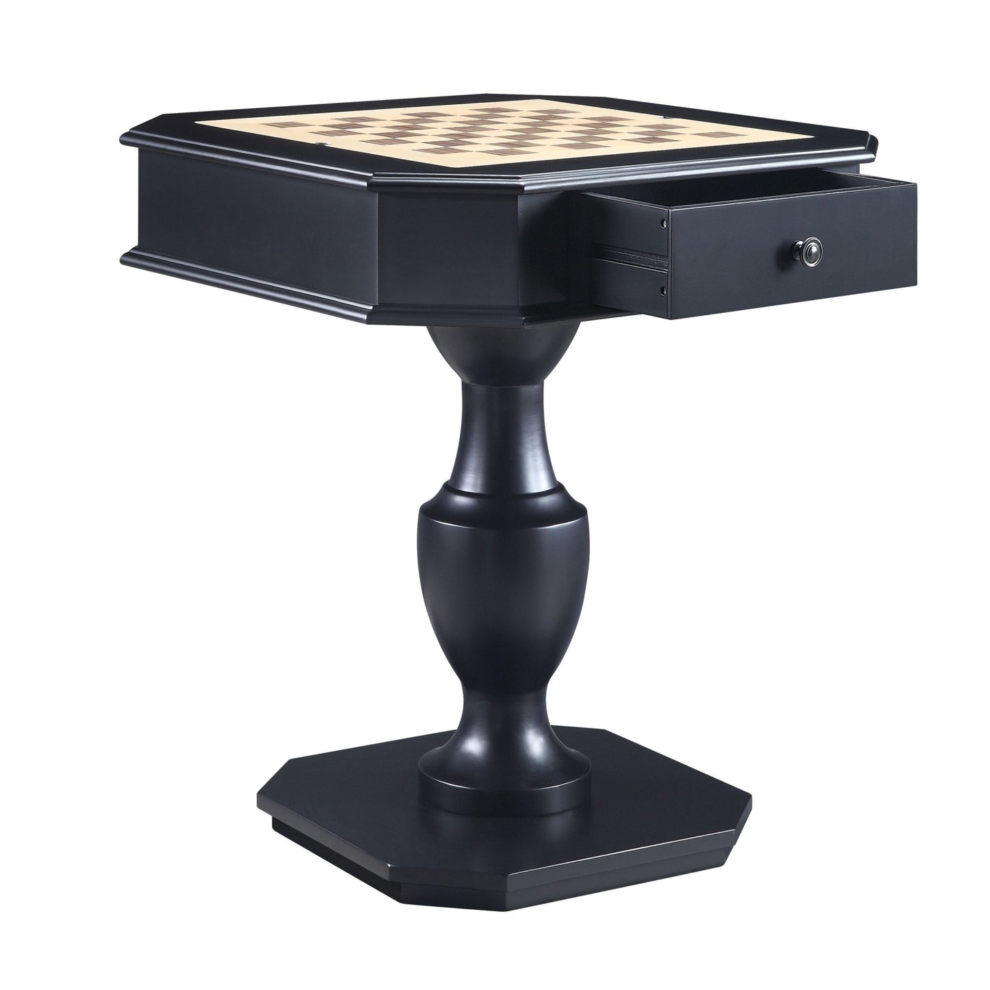 Galini Black Finish Game Table - 1st Choice Furniture Direct