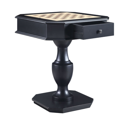Galini Black Finish Game Table - 1st Choice Furniture Direct