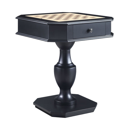 Galini Black Finish Game Table - 1st Choice Furniture Direct