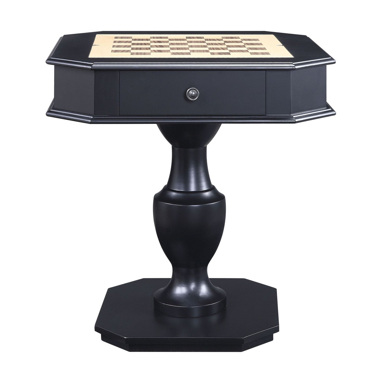 Galini Black Finish Game Table - 1st Choice Furniture Direct