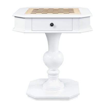 Galini White Finish Game Table - 1st Choice Furniture Direct