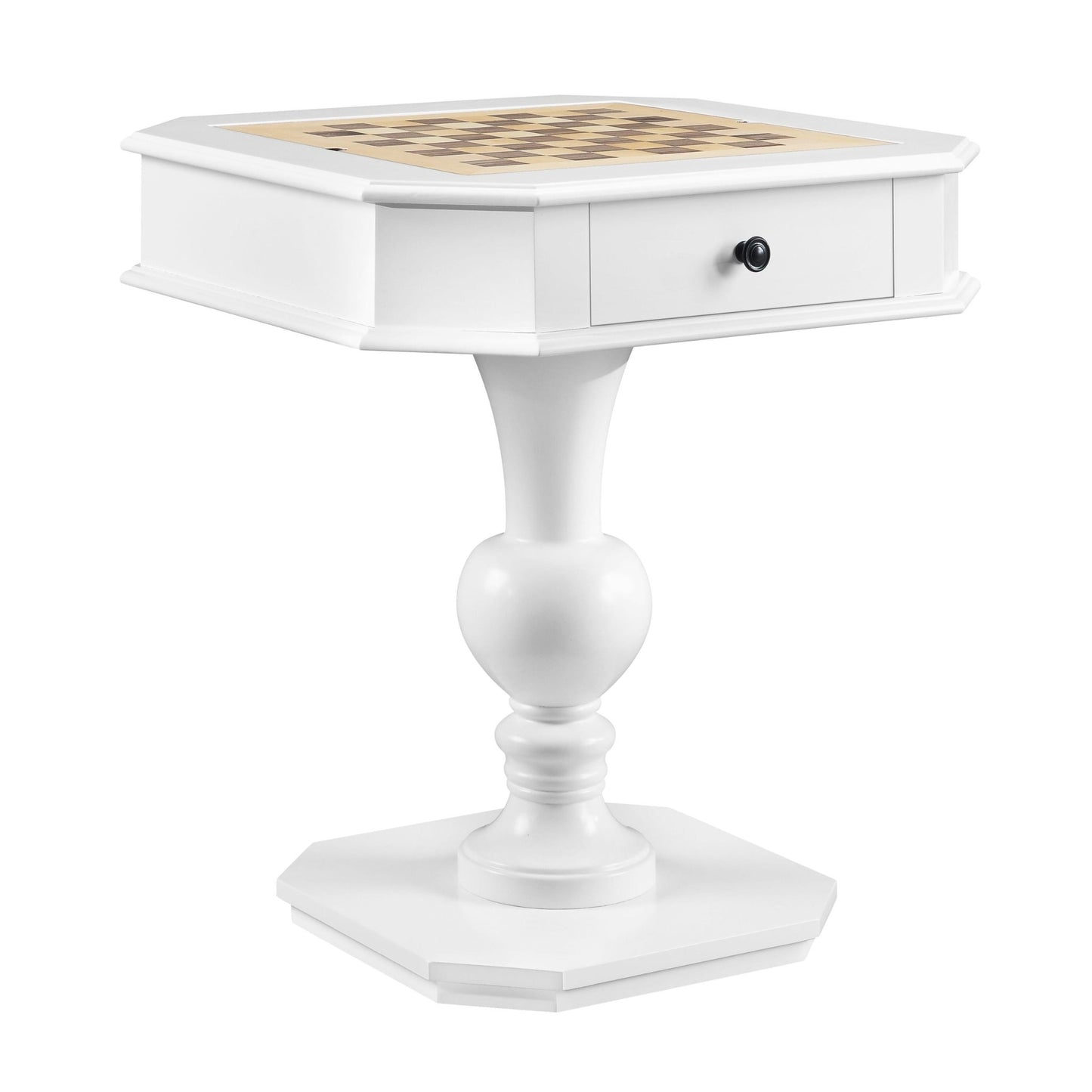 Galini White Finish Game Table - 1st Choice Furniture Direct