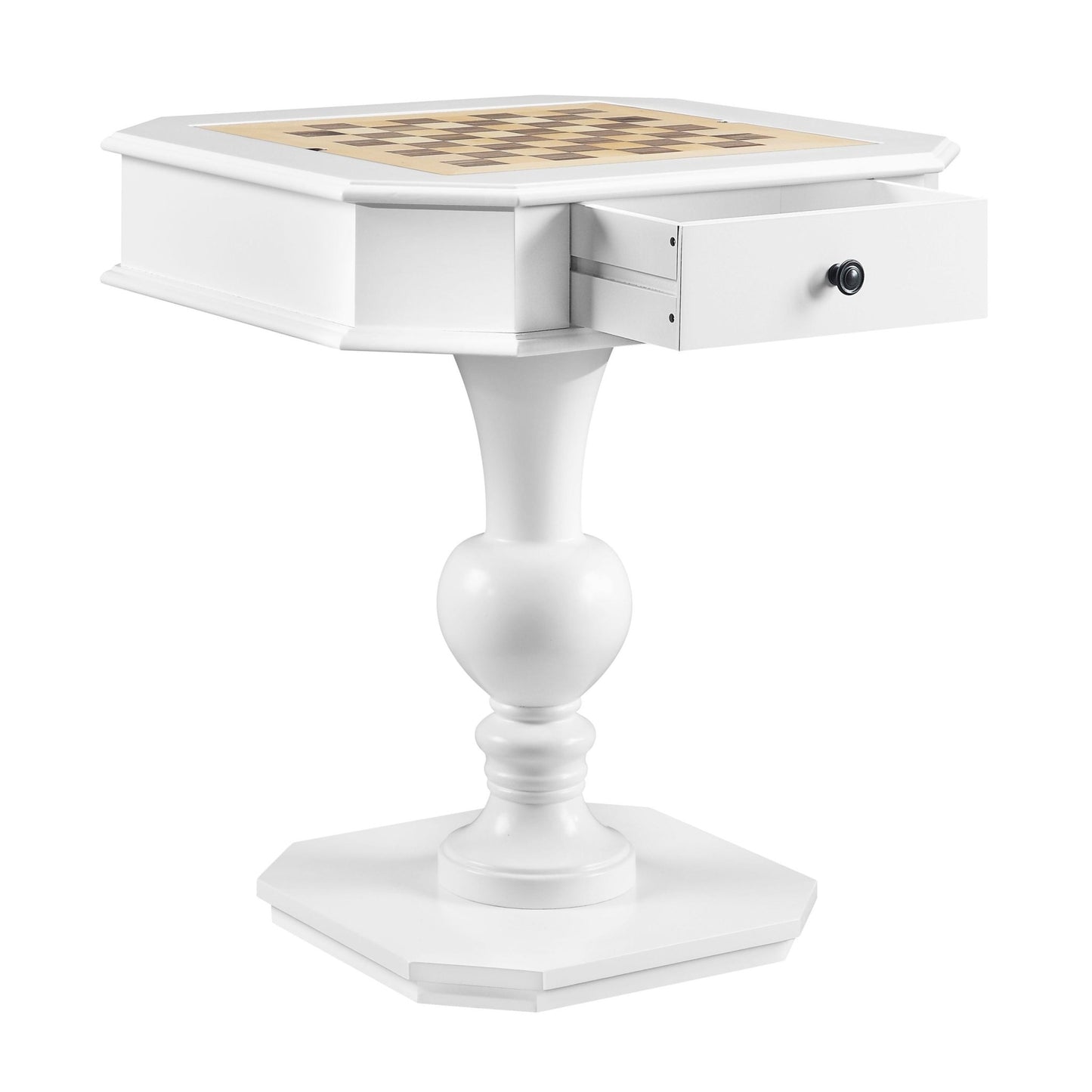 Galini White Finish Game Table - 1st Choice Furniture Direct