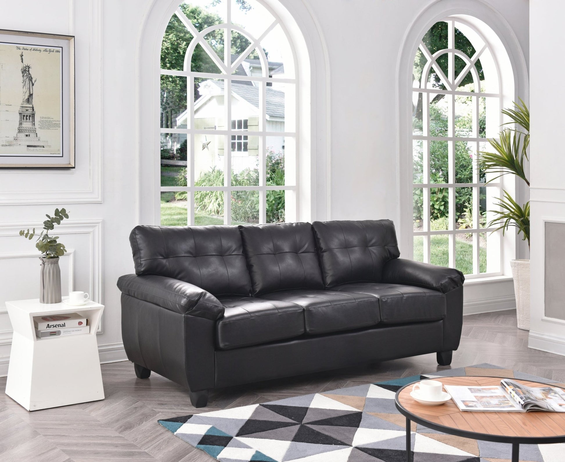 Gallant G903A - S Sofa , BLACK - 1st Choice Furniture Direct