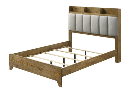 Garcia Light Aspen Brown Eastern King Bed w/USB - 1st Choice Furniture Direct