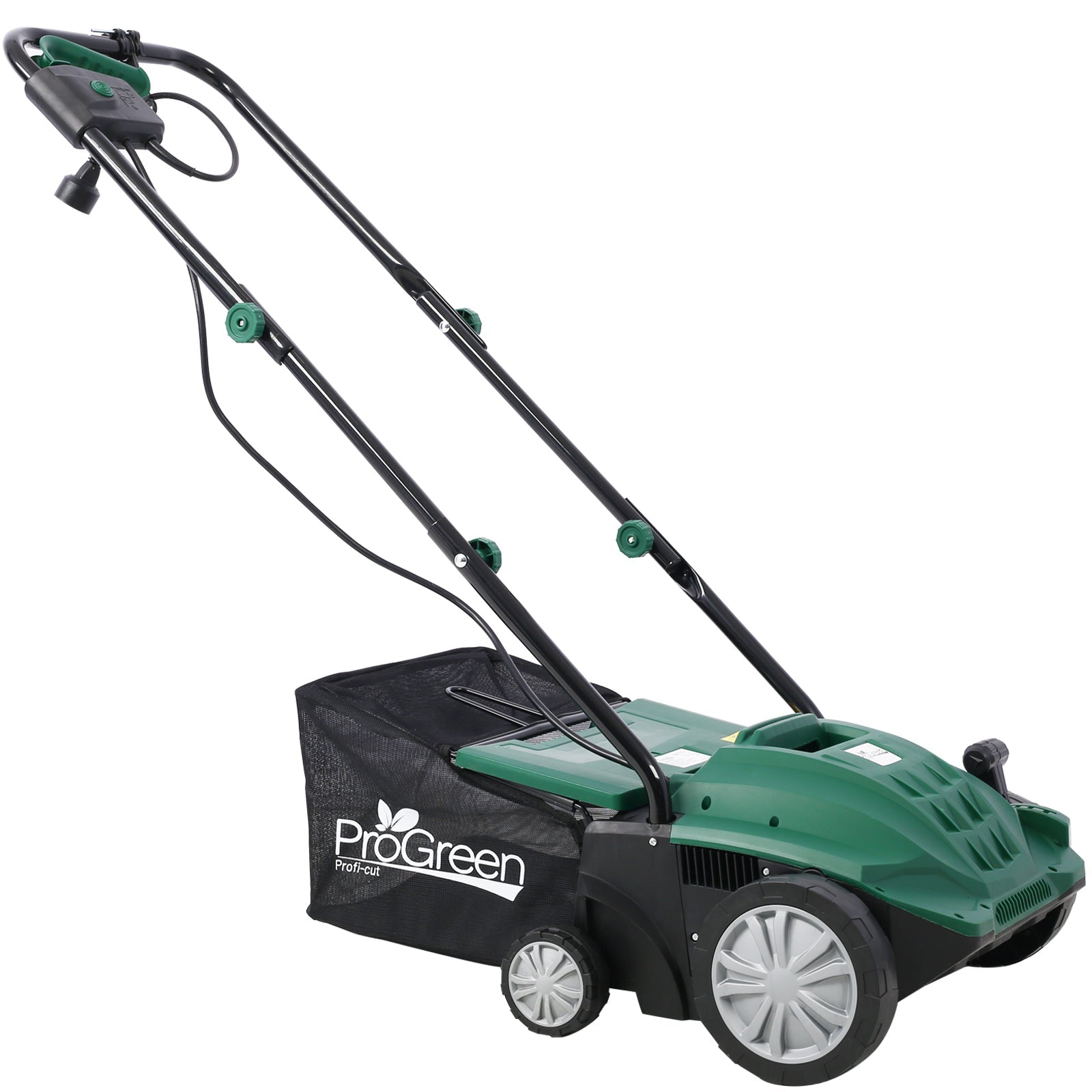 Garden Scarifier, 2 - in - 1 13INCH Dethatcher Scarifier,12 Amp Electric Lawn Dethatcher,Removable Collection Bag extra large 31.7QT, CUS Certificated - 1st Choice Furniture Direct