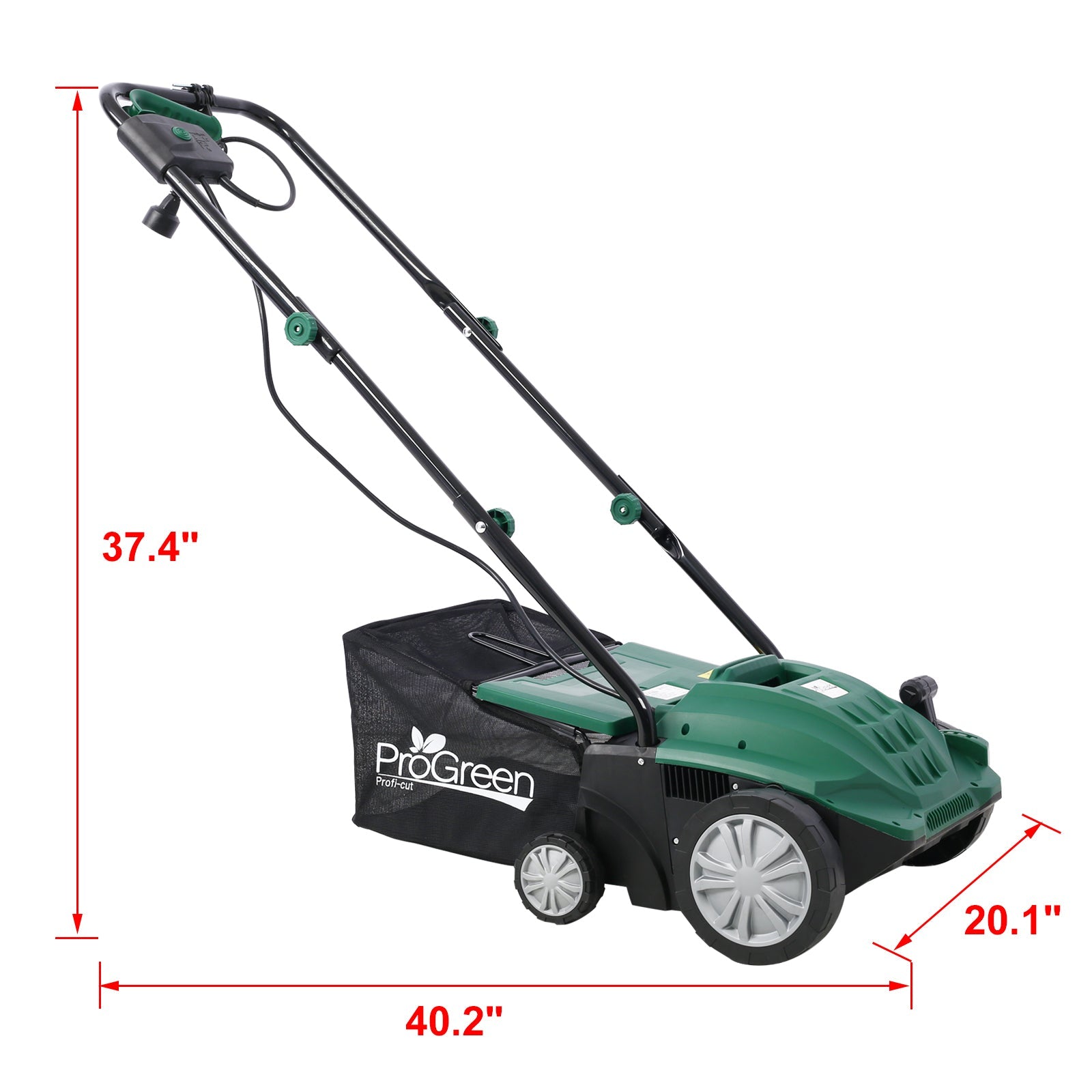Garden Scarifier, 2 - in - 1 13INCH Dethatcher Scarifier,12 Amp Electric Lawn Dethatcher,Removable Collection Bag extra large 31.7QT, CUS Certificated - 1st Choice Furniture Direct