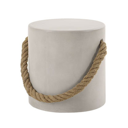 Gene Natural Gray Assembled Finish Accent Table (Environmental Friendly Cement) - 1st Choice Furniture Direct