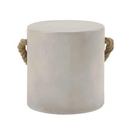 Gene Natural Gray Assembled Finish Accent Table (Environmental Friendly Cement) - 1st Choice Furniture Direct