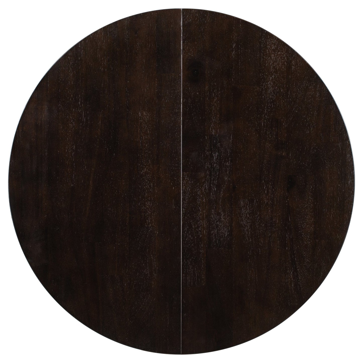 Gia Round Extendable Dining Table with 16' Leaf Wood, Espresso - 1st Choice Furniture Direct